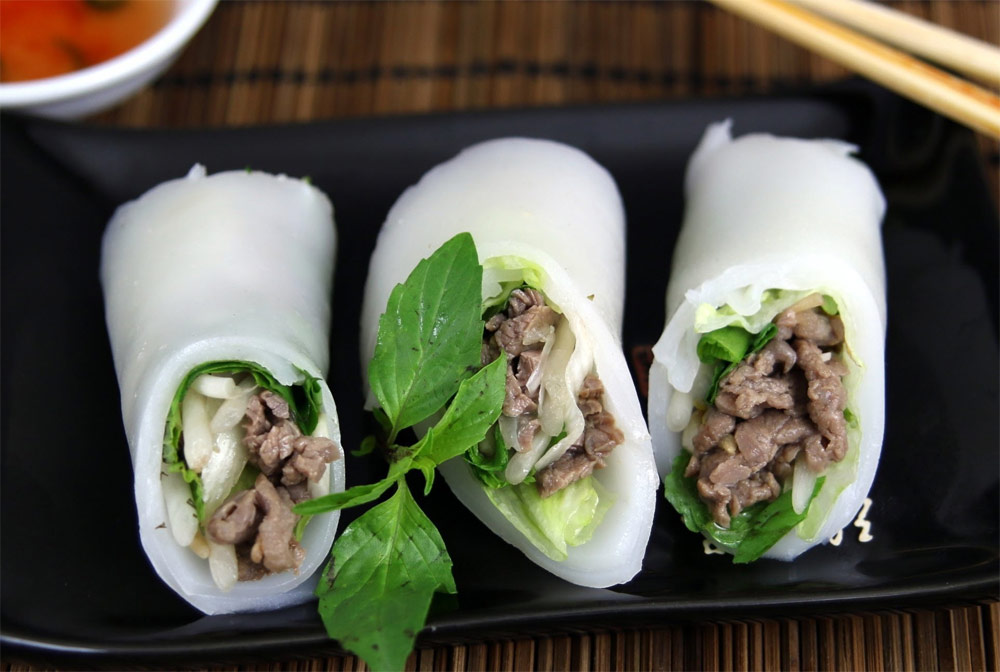 Cách làm phở cuốn chuẩn hương vị Bắc